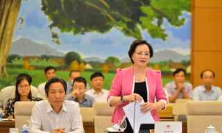 Bộ trưởng Bộ Nội vụ Phạm Thị Thanh Trà. Ảnh QH