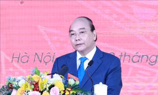 Chủ tịch nước Nguyễn Xuân Phúc phát biểu tại Lễ kỷ niệm. Ảnh: Thống Nhất/TTXVN 