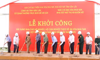 Đắk Lắk phấn đấu xây mới trên 4.200 căn nhà hỗ trợ hộ nghèo, cận nghèo trong năm 2025