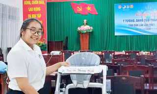 Xe tập đi thông minh đạt giải nhất thi ý tưởng sáng tạo thanh thiếu nhi Đắk Lắk