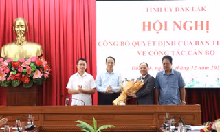 Thư ký Bí thư Tỉnh ủy Đắk Lắk được bổ nhiệm Phó Chánh văn phòng Tỉnh ủy