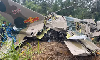 Máy bay Yak-130 được tìm thấy nhờ flycam chuyên dụng