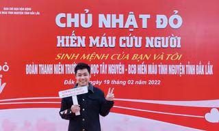 Nam sinh viên nhiều lần hiến tiểu cầu cứu sống bệnh nhi