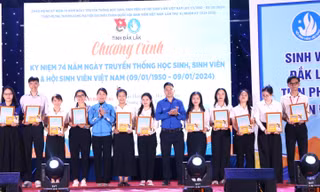 Tuyên dương 41 cá nhân, tập thể Sinh viên 5 tốt tỉnh Đắk Lắk