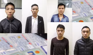 Các đối tượng trong đường dây lừa đảo bị bắt giữ