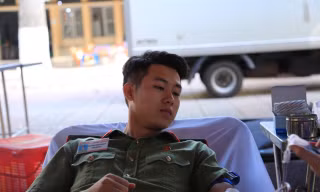 Tuổi trẻ An ninh nhân dân hiến máu vì đồng đội