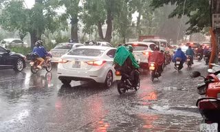 Hà Nội đêm nay có thể có mưa dông. 