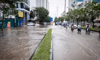 Mưa lớn tiếp tục xuất hiện trong hai ngày cuối tuần ở miền Bắc. Ảnh minh họa.