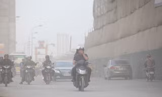 Ô nhiễm không khí nghiêm trọng khắp đồng bằng Bắc Bộ vào sáng và chiều tối.