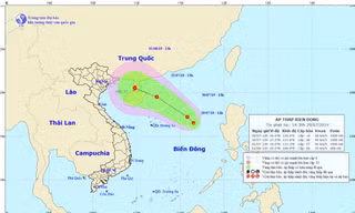 Xuất hiện vùng thấp, có khả năng thành bão vào đầu tháng 8