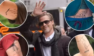 Nhiều hình xăm trên cơ thể Brad Pitt liên quan đến Angelina Jolie