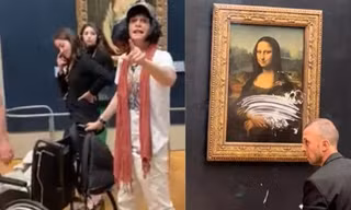 "Thợ làm bánh kỳ quái" tại Pháp: Trang trí bánh kem lên kiệt tác Mona Lisa khiến mọi người thót tim