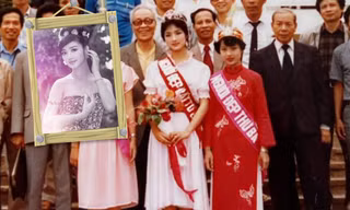 Giáng My khoe nhan sắc đỉnh cao thời đăng quang Hoa hậu đền Hùng 29 năm trước 