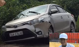 Đối tượng Tuân (ảnh nhỏ) và chiếc xe ô tô.