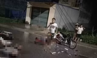 Hiện trường vụ tai nạn.