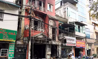 Hiện trường vụ cháy. Ảnh: Thanh hà