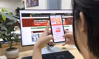 Sàn thương mại điện tử 1688 của Trung Quốc ra bản tiếng Việt và ồ ạt quảng cáo bán hàng vào Việt Nam Ảnh: Ngọc Linh 