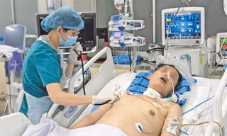 Suốt 15 năm công tác tại Bệnh viện Chợ Rẫy, năm nào BS Lê Nguyên Hải Yến cũng tham gia trực Tết ảnh: Vân Sơn 