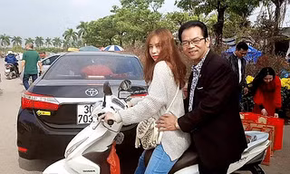 Bức ảnh gốc của cha con NSND Trần Nhượng 