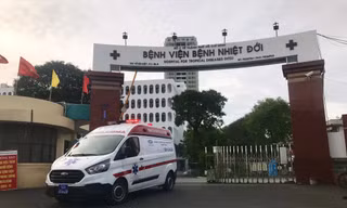 Bệnh viện Bệnh Nhiệt Đới TPHCM là nơi tiếp nhận điều trị các ca bệnh đậu mùa khỉ ảnh: Vân Sơn