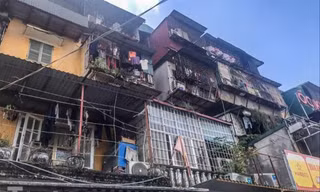 Một chung cư cũ ở Hà Nội
