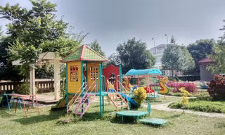 Trường Mầm non xã Thành Hưng vắng hoe trong hai ngày 17-18/10 vì phụ huynh không cho trẻ đến trường. Ảnh: Nguyễn Dương/Zing.