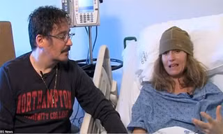 Karen Klein và chồng. Ảnh: CBS News.