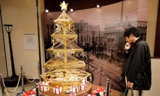 Cây thông Noel bằng vàng ròng giá 1,8 triệu USD ở Tokyo