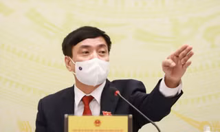 Tổng Thư ký Quốc hội Bùi Văn Cường, Chánh Văn phòng Hội đồng Bầu cử Quốc gia Ảnh: NHƯ Ý 