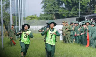 Sinh viên Trường ĐH Mở Hà Nội tại cơ sở Hưng Yên. Ảnh: NTCC
