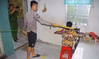 Thực nghiệm hiện trường vụ cháu đánh bà nội để cướp vàng 