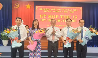 Bạc Liêu bầu bổ sung 2 phó chủ tịch UBND tỉnh