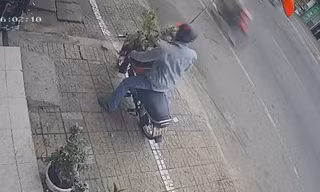 [Clip] Người đàn ông ngang nhiên trộm chậu cây kiểng giữa ban ngày