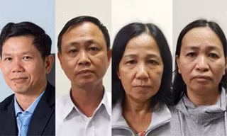 Các bị can trong vụ án. Ảnh: C.A