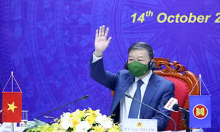 Đại tướng Tô Lâm, Bộ trưởng Bộ Công an, Trưởng đoàn của Việt Nam tham dự Hội nghị AMMD 7. Ảnh: N.B