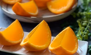 Cách làm thạch cam chống nóng