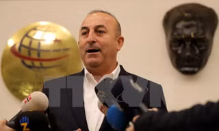 Ngoại trưởng Thổ Nhĩ Kỳ Mevlut Cavusoglu. (Nguồn: EPA/TTXVN)