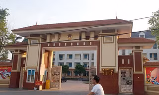 UBND huyện Vĩnh Tường, nơi Công an tỉnh Vĩnh Phúc bắt quả tang bà Kim Anh nhận tiền