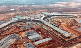 Hình ảnh đại công trường sân bay Long Thành những ngày đầu năm 2025