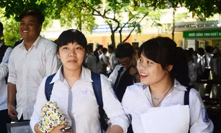 Thí sinh dự thi tốt nghiệp năm 2014. Ảnh Đỗ Hợp