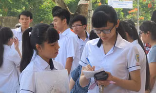 Thí sinh tham dự kỳ thi tốt nghiệp THPT năm 2014.