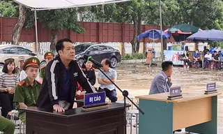 Bị cáo Nguyễn Văn Sướng tại phiên tòa
