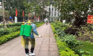 Cơ quan chức năng tỉnh Bắc Ninh phun khử khuẩn phòng chống dịch bệnh