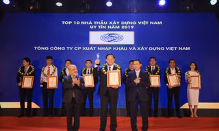 Vinaconex là Top 10 nhà thầu xây dựng uy tín năm 2019
