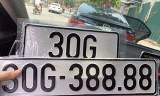 Đấu giá biển số đẹp từ 1/7/2023, khởi điểm 40 triệu đồng