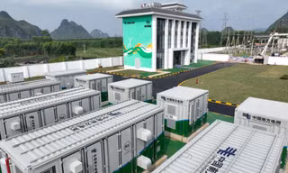 Trạm lưu trữ năng lượng pin natri-ion 10 MWh ở Quảng Tây, Trung Quốc. Ảnh: China Southern Power Grid Energy Storage.
