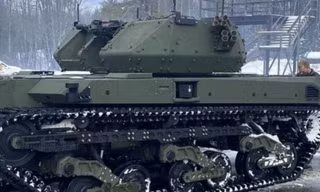Xe thiết giáp không người lái Mỹ trong một cuộc thử nghiệm. Ảnh: War is Boring.