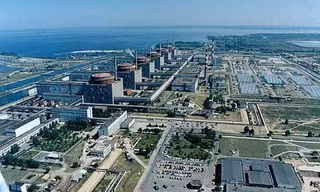 Nhà máy điện hạt nhân Zaporizhzhia ở Ukraine. Nguồn: Mail Online.