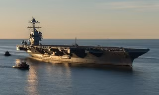 Tàu sân bay lớp Gerald R. Ford. Ảnh: Hải quân Mỹ.
