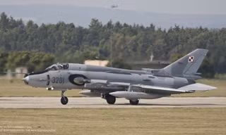 Một chiếc Su-22 M4 của Không quân Ba Lan. Ảnh: Bộ Quốc phòng Ba Lan.